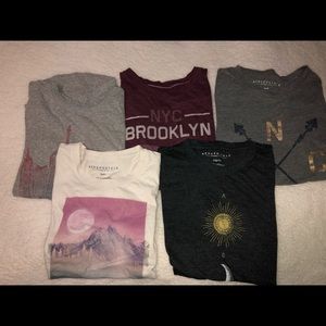 5 AEROPOSTALE T-SHIRTS BUNDLE